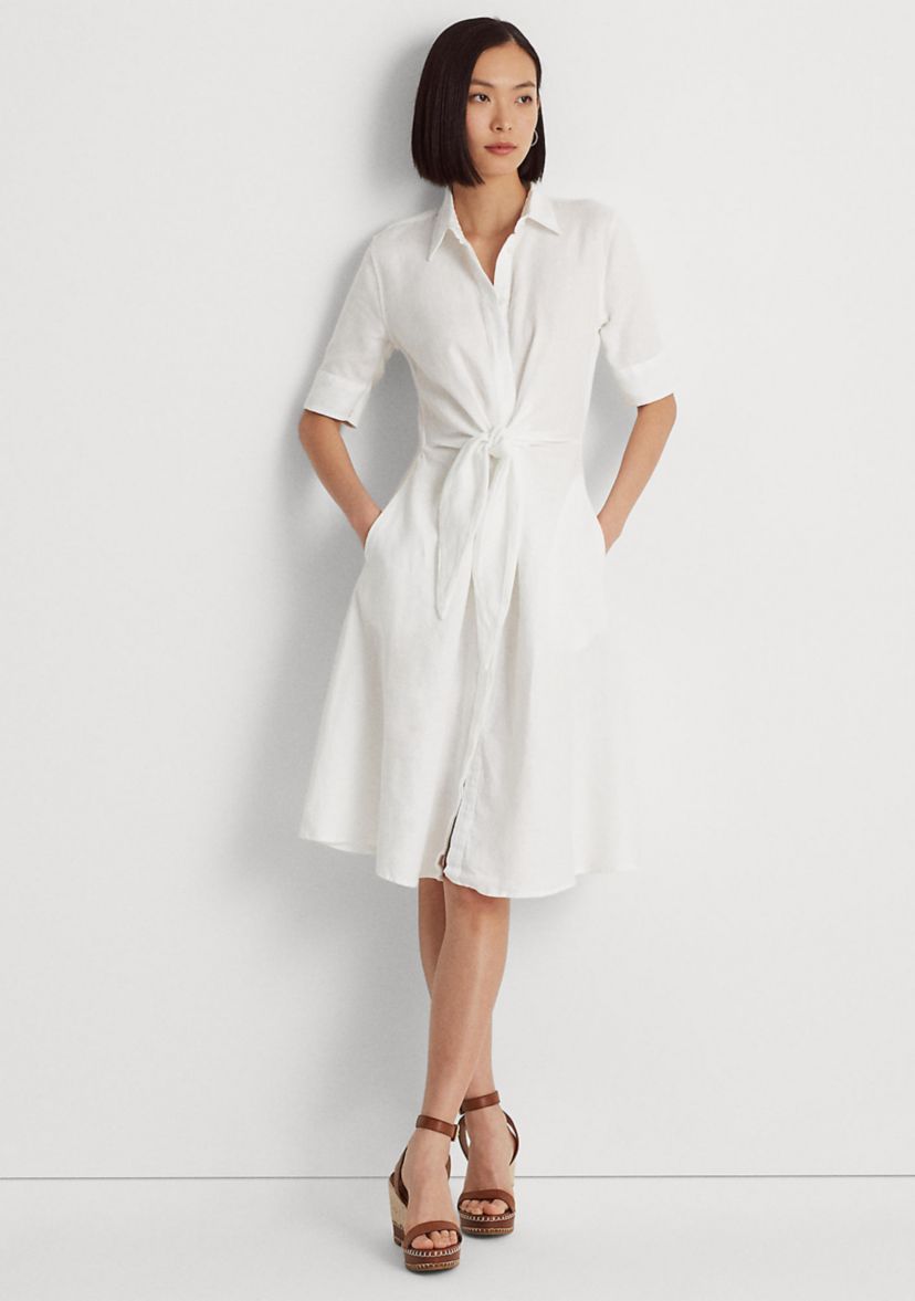 Petite Linen Shirtdress