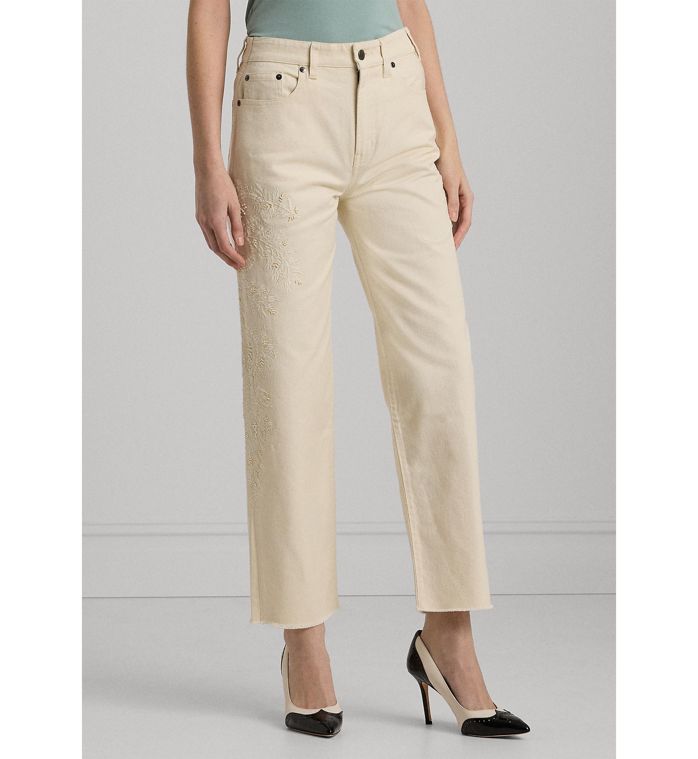 Petite High-Rise Relaxed Cropped Jeans