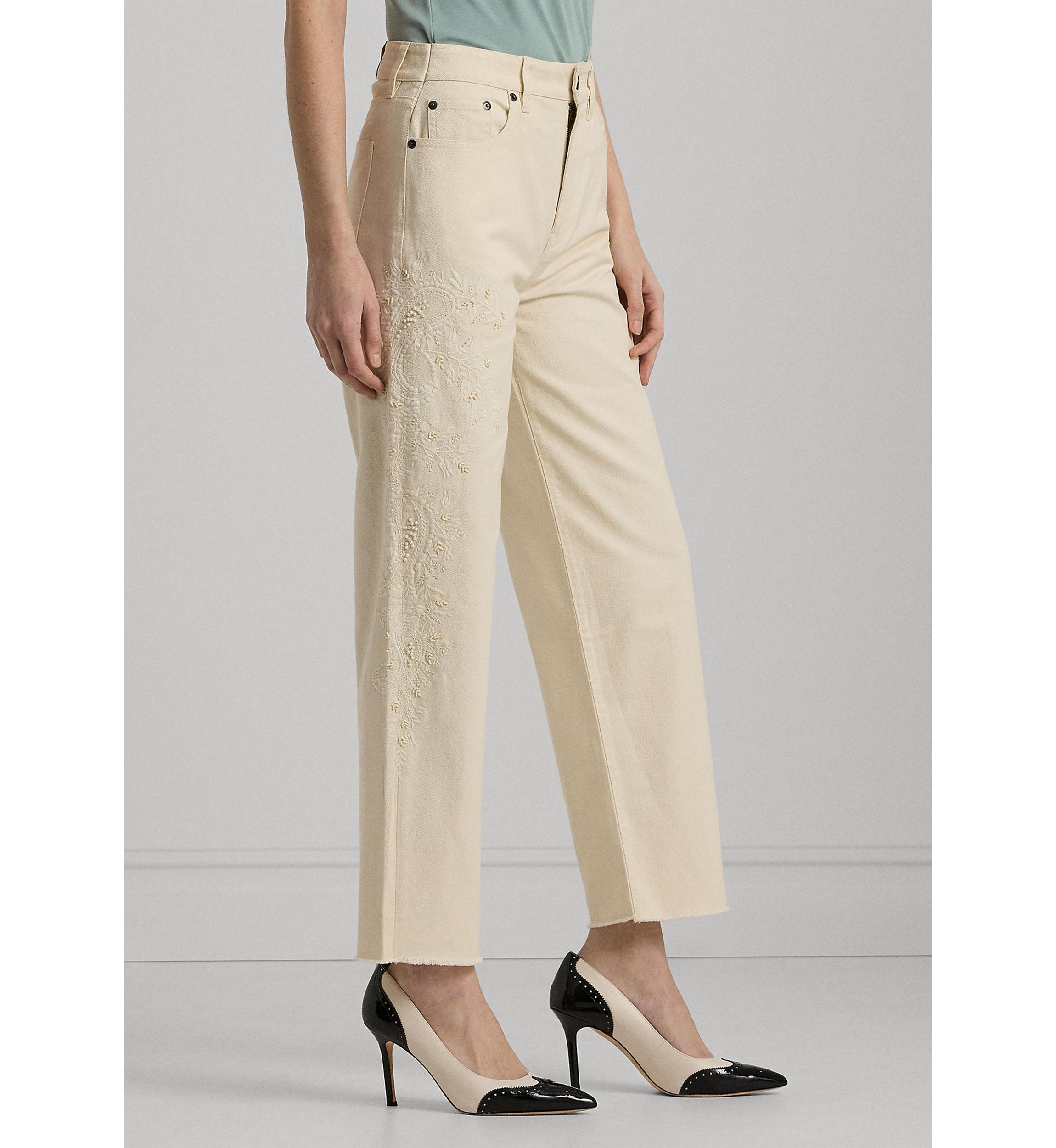Petite High-Rise Relaxed Cropped Jeans