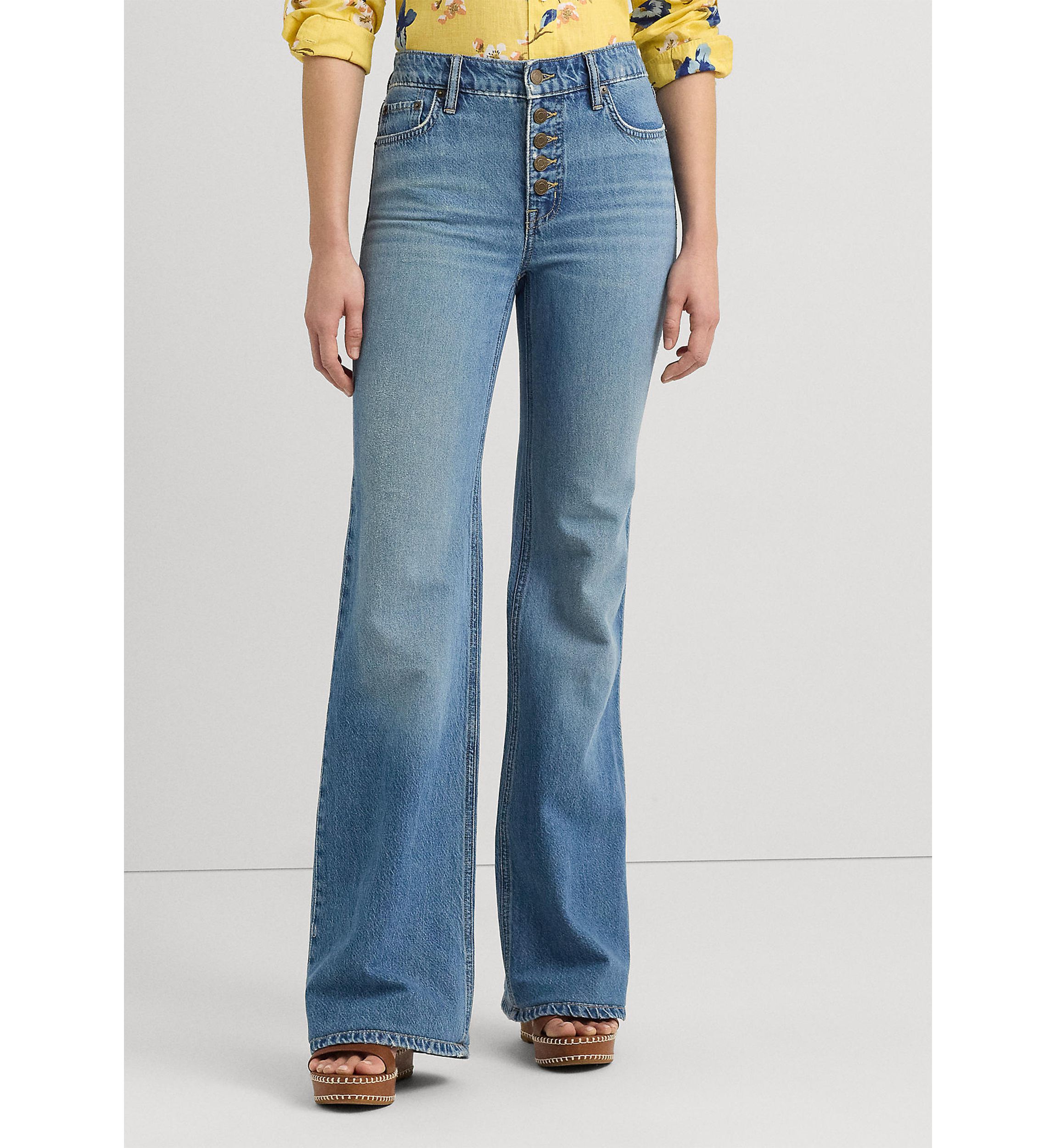 Petite High Rise Flare Jeans