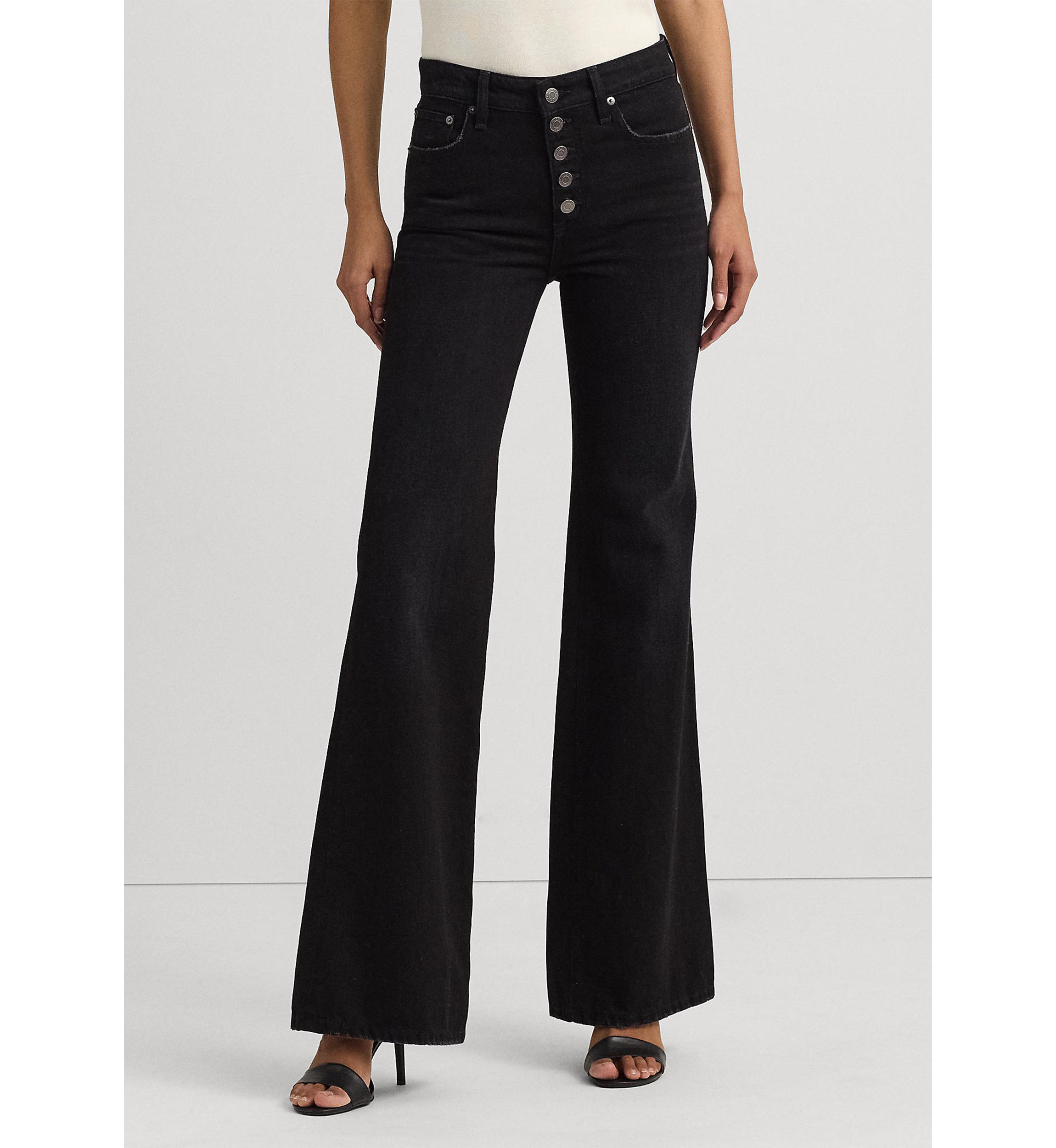 Petite High-Rise Flare Jeans
