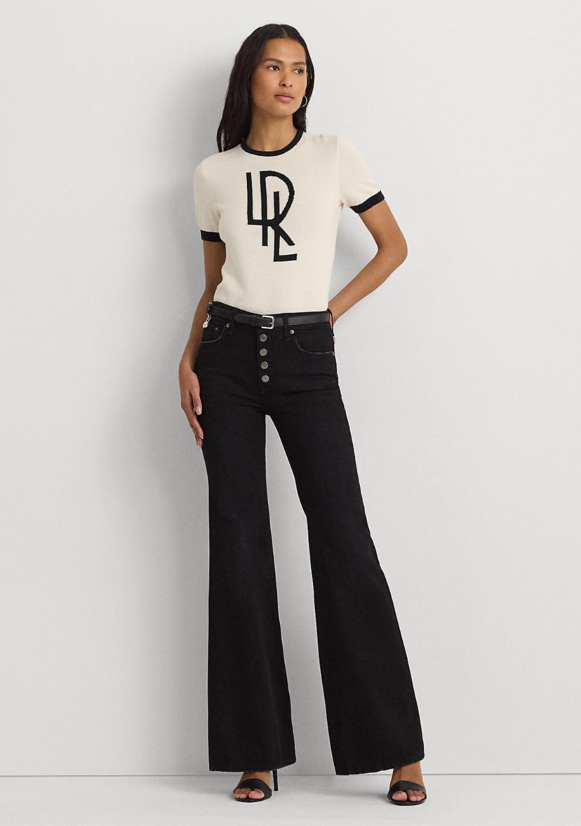 Petite High-Rise Flare Jeans