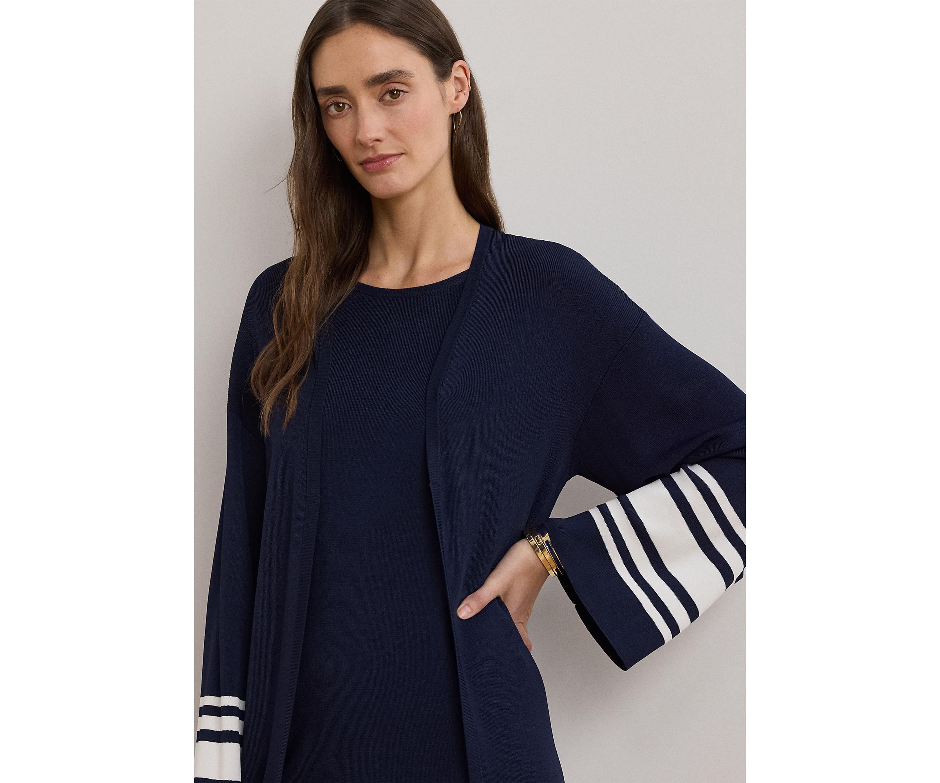 Petite Two-Tone Cardigan