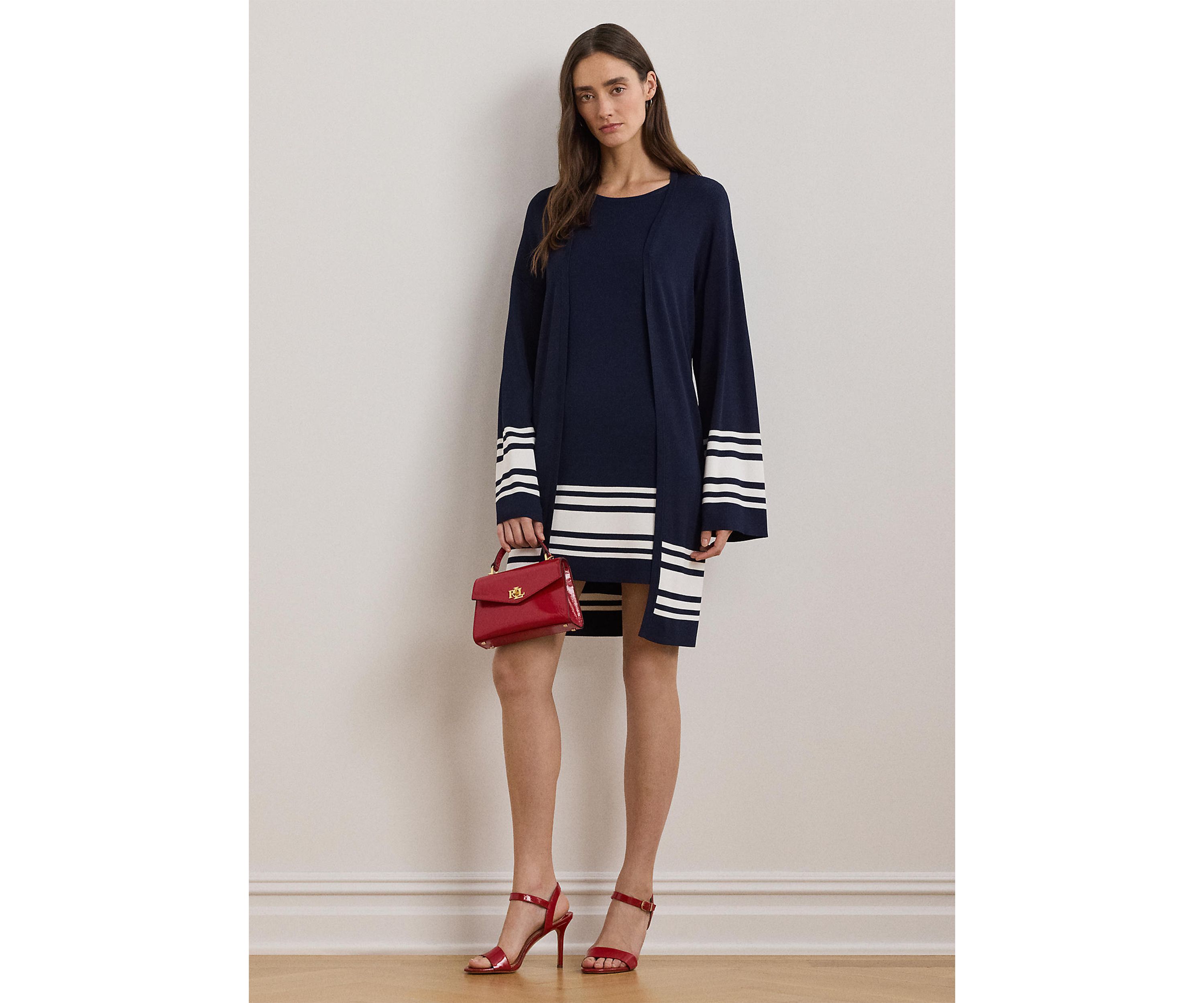 Petite Two-Tone Cardigan