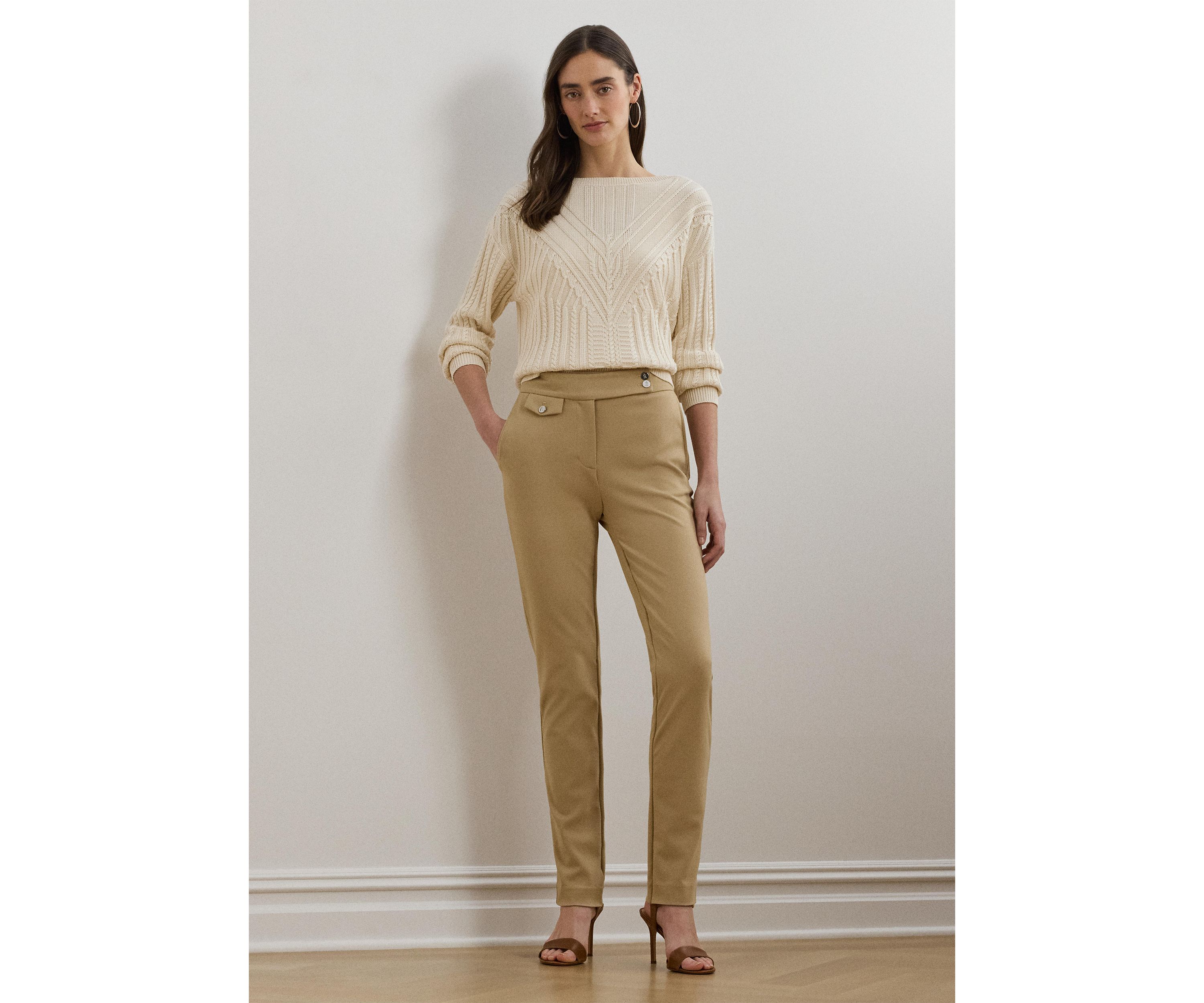 Petite Ponte Ankle Pants