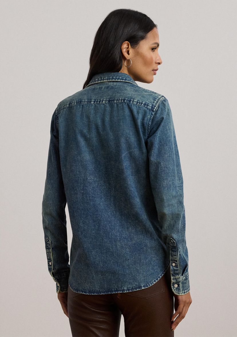 Petite Classic Fit Denim Shirt