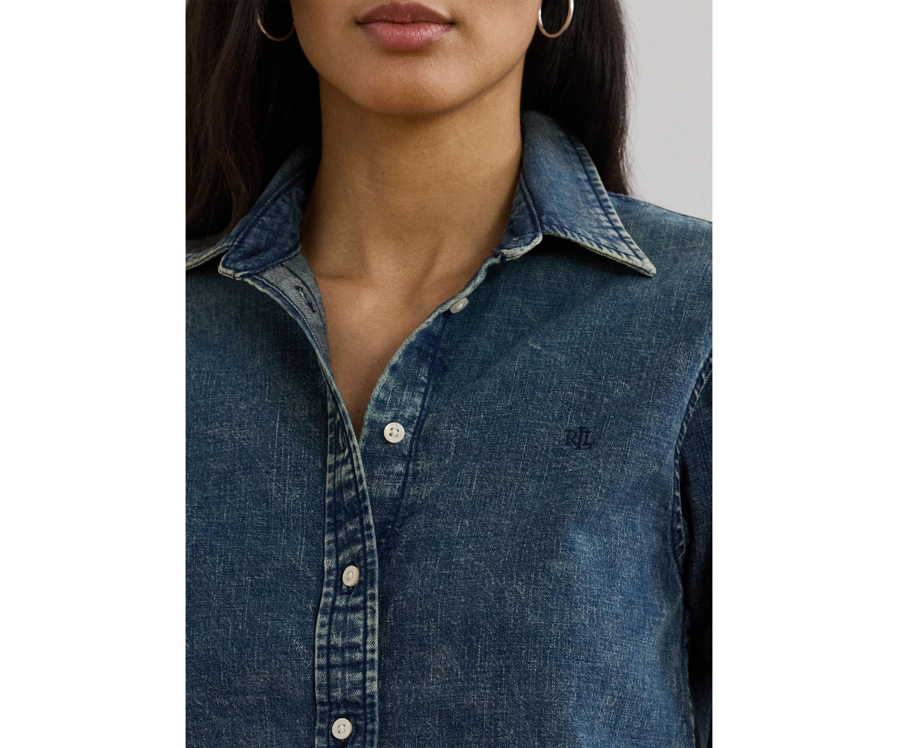 Petite Classic Fit Denim Shirt
