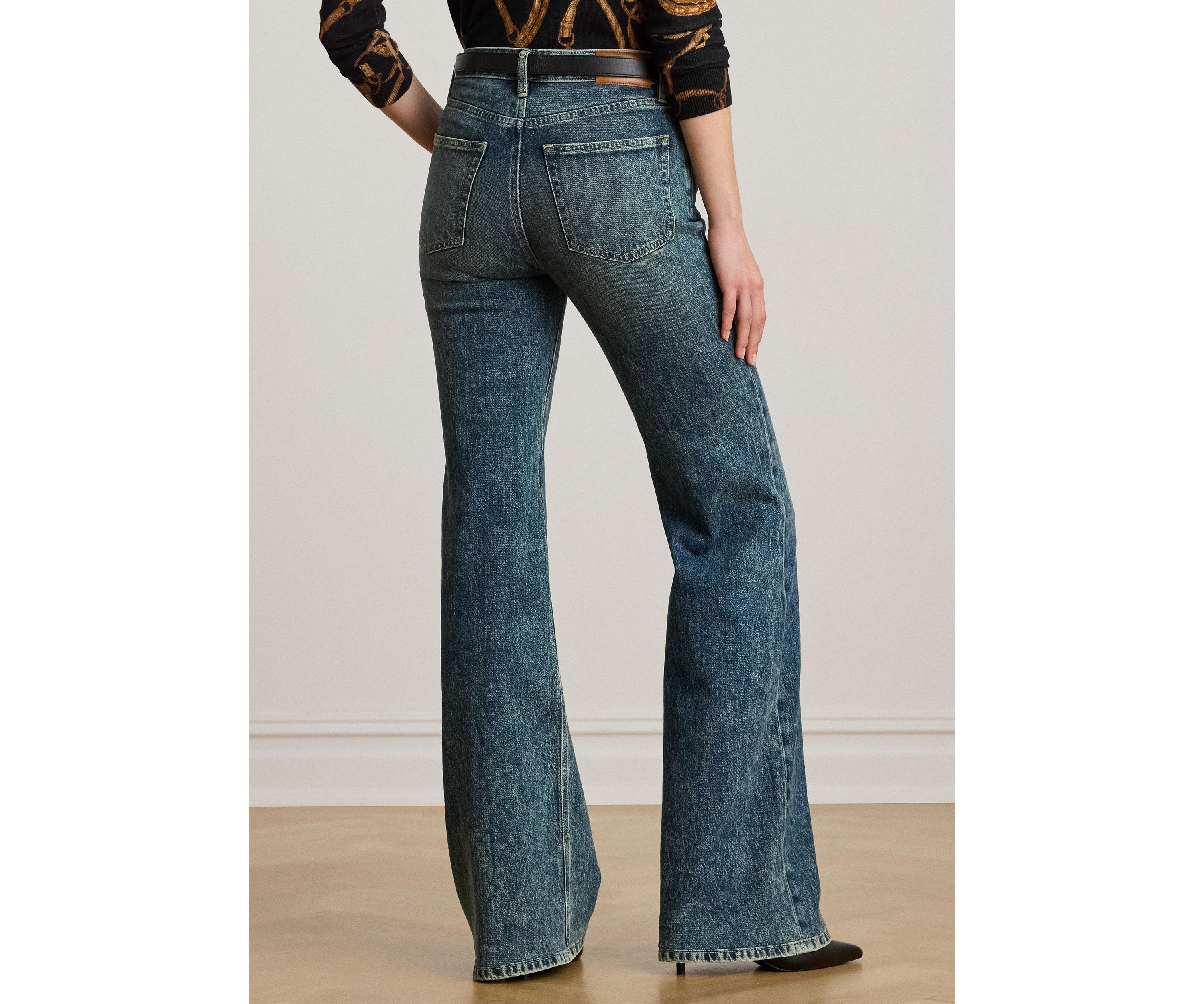 Petite High-Rise Flare Jeans