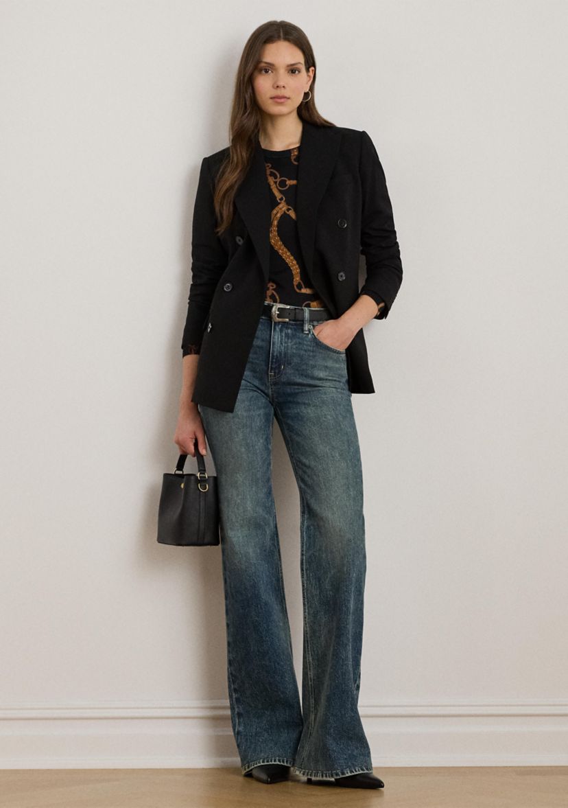 Petite High-Rise Flare Jeans