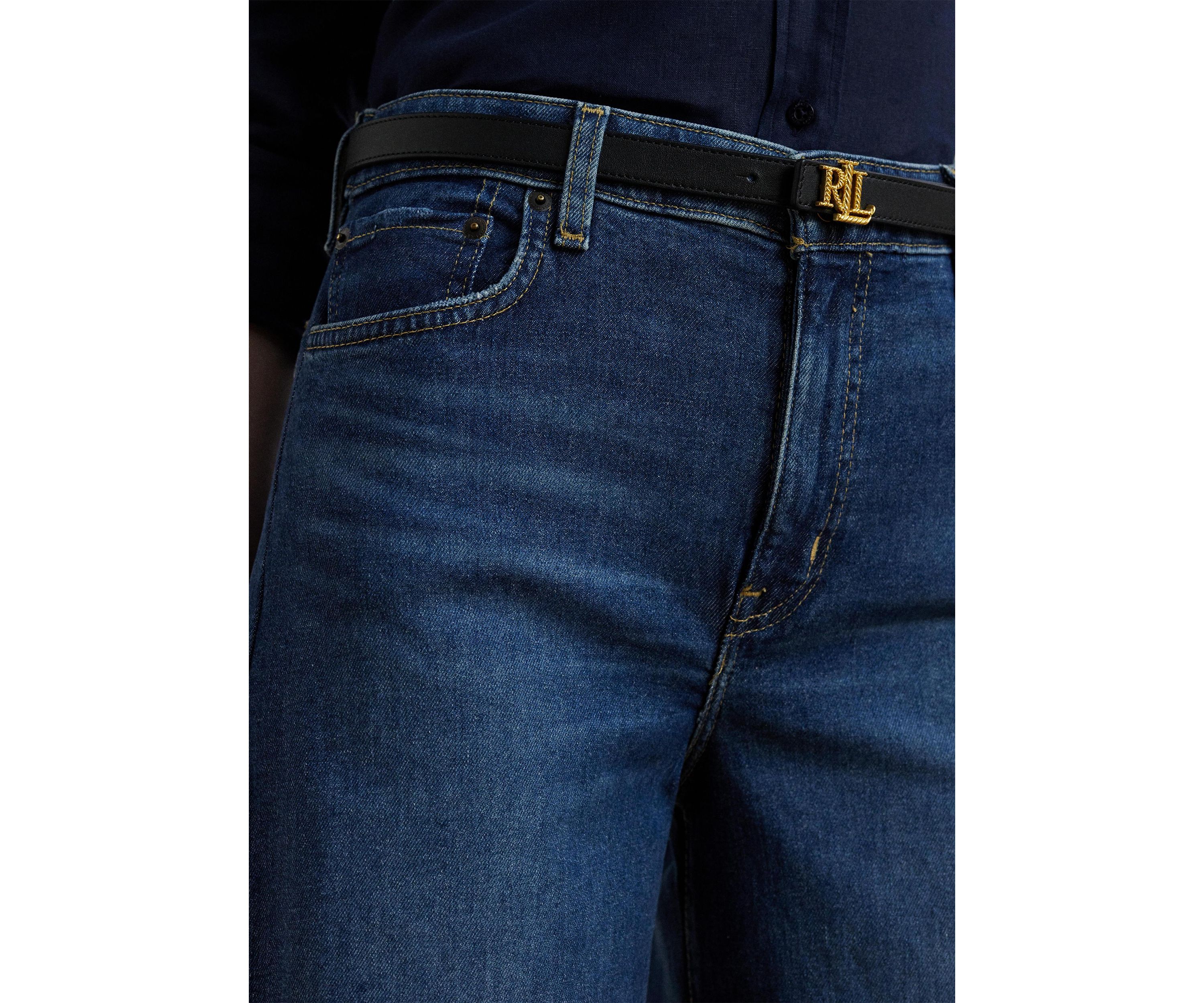 Petite High-Rise Wide-Leg Cropped Jeans