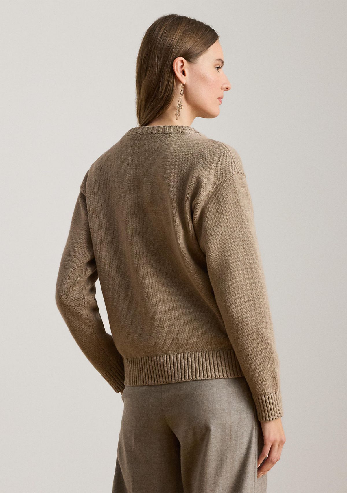 Petite Intarsia-Knit English Setter Sweater