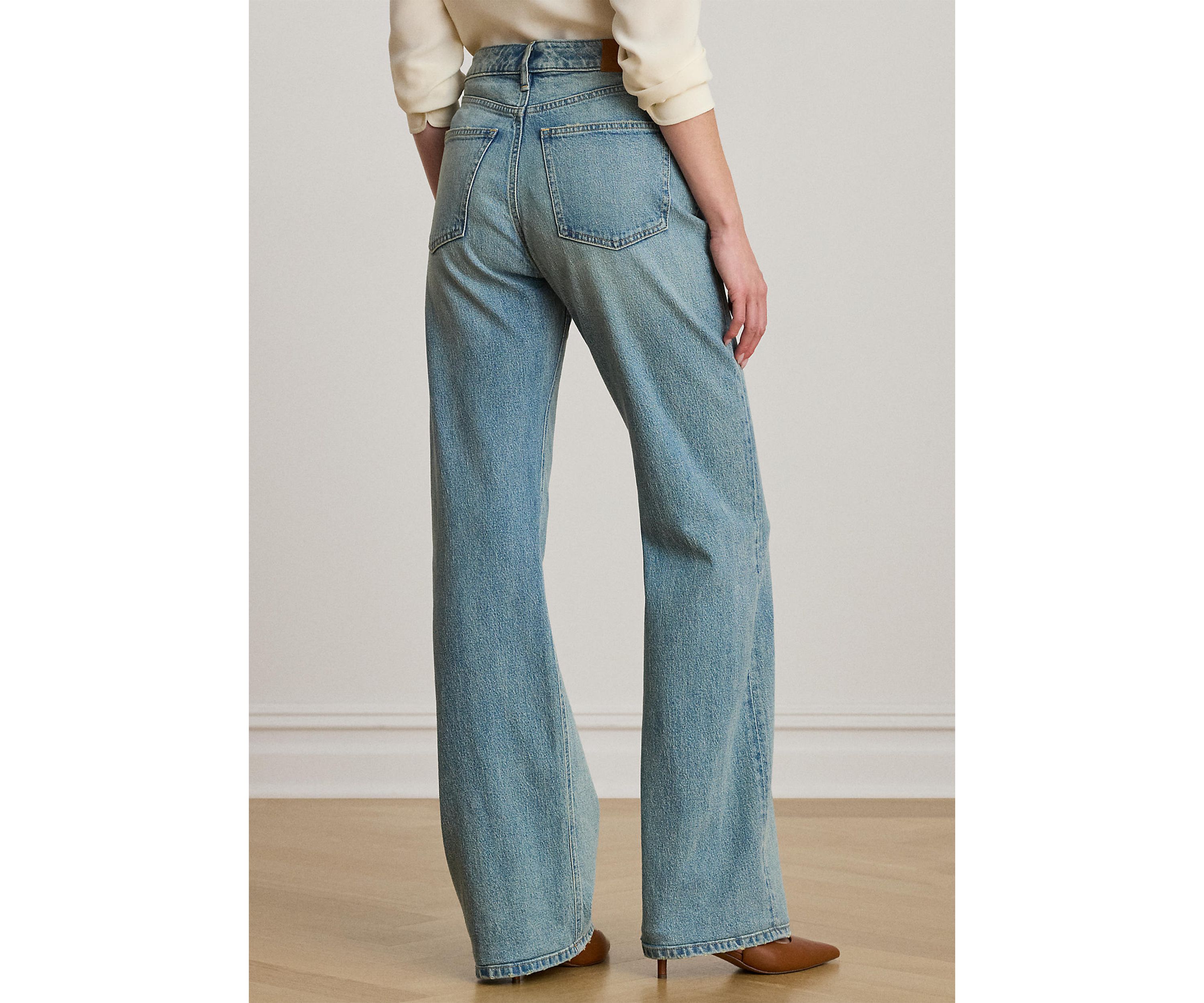 Petite High-Rise Wide-Leg Jeans