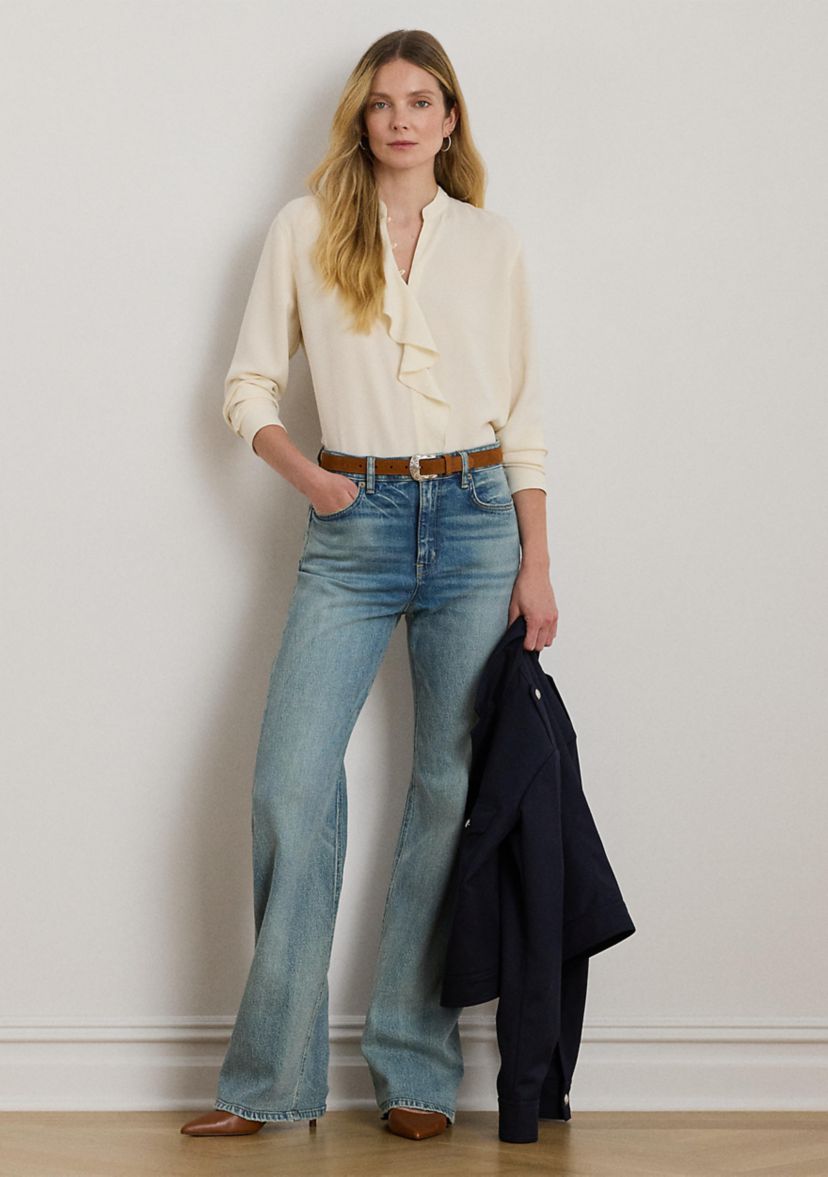 Petite High-Rise Wide-Leg Jeans