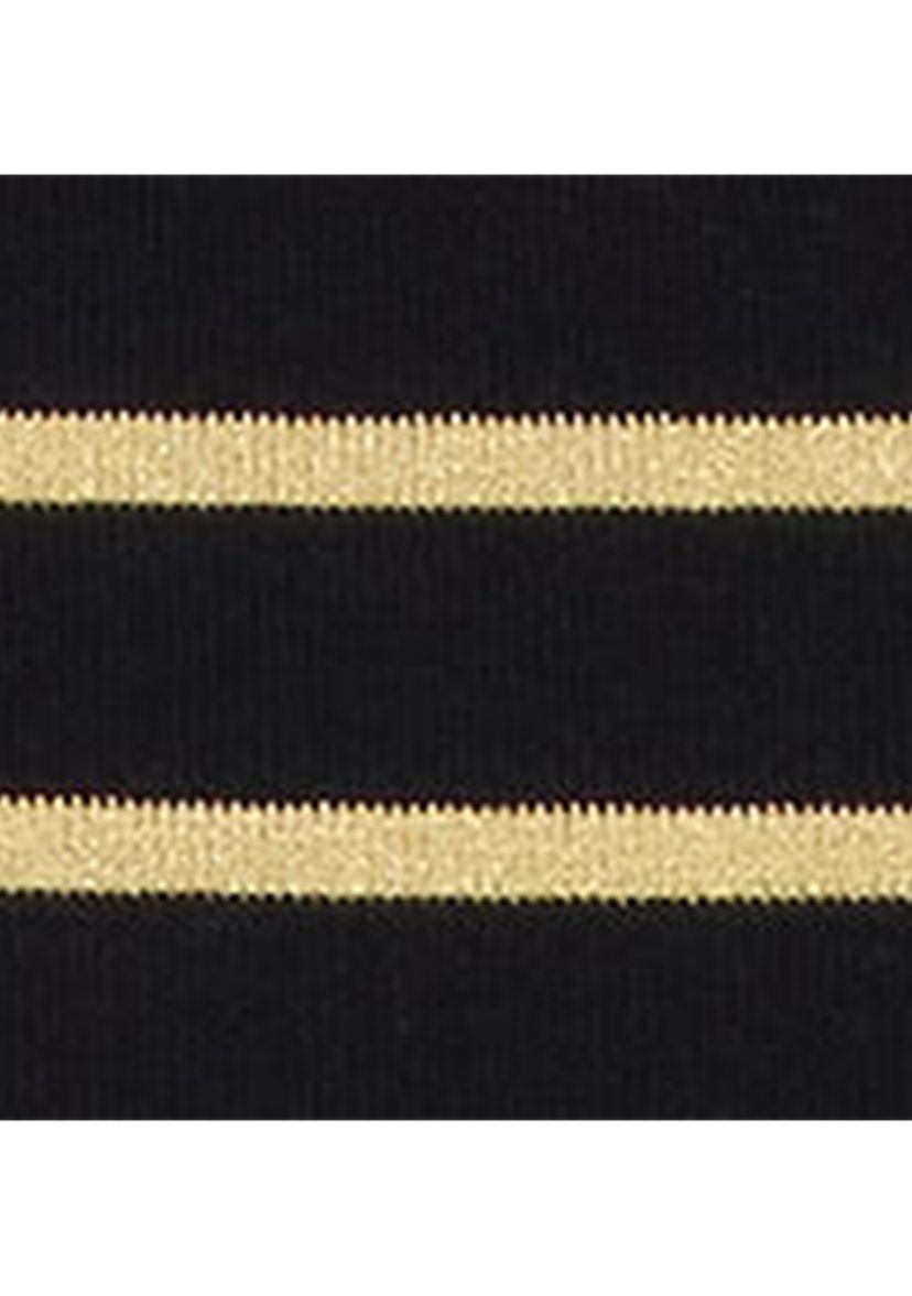 Petite Metallic Striped Boatneck Top