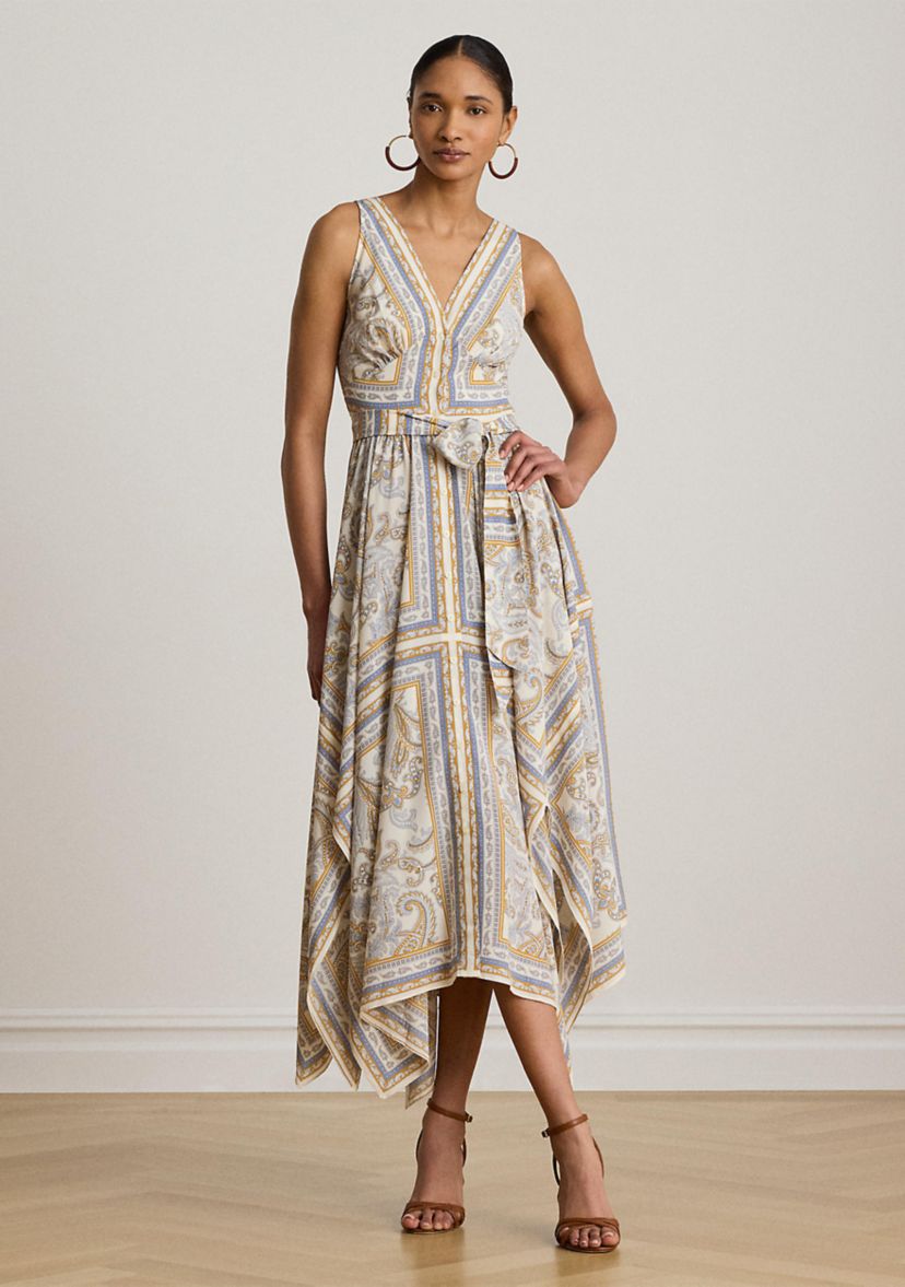 ralph lauren petite dresses Women's & Jumpsuits flare shirt dress is tailored with linen Ralph Lauren Womens Black Zippered