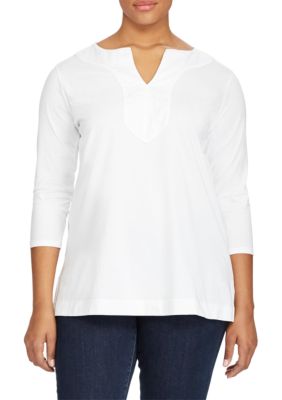 belk plus size tunic tops