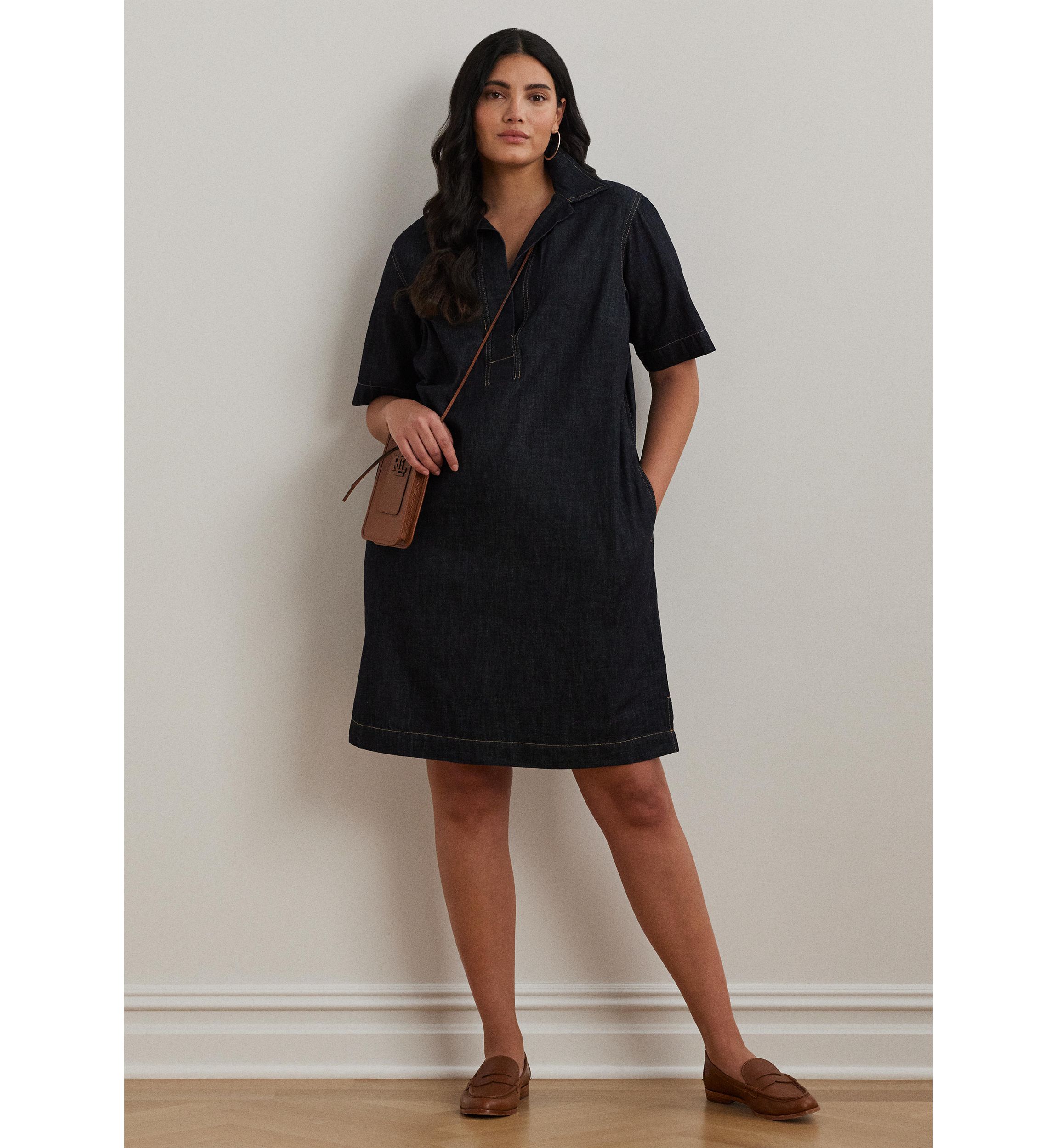 Plus Size Chainna Denim Dress