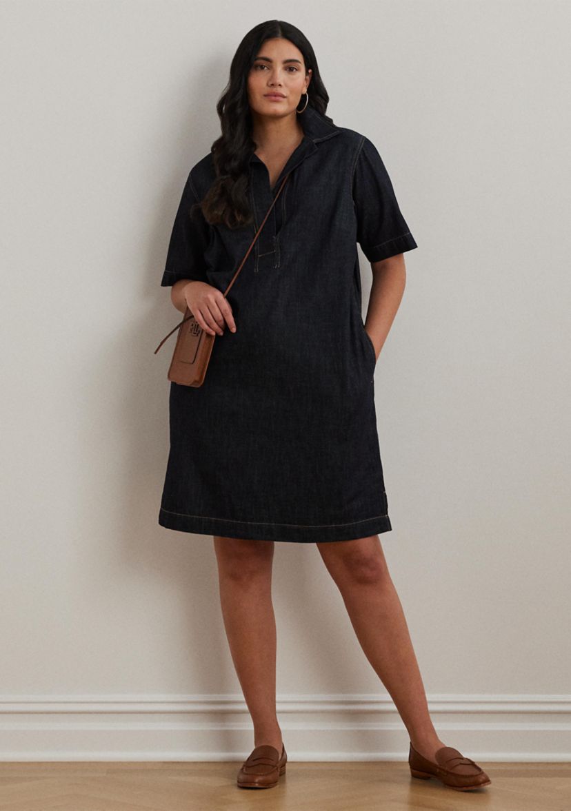 Plus Size Chainna Denim Dress