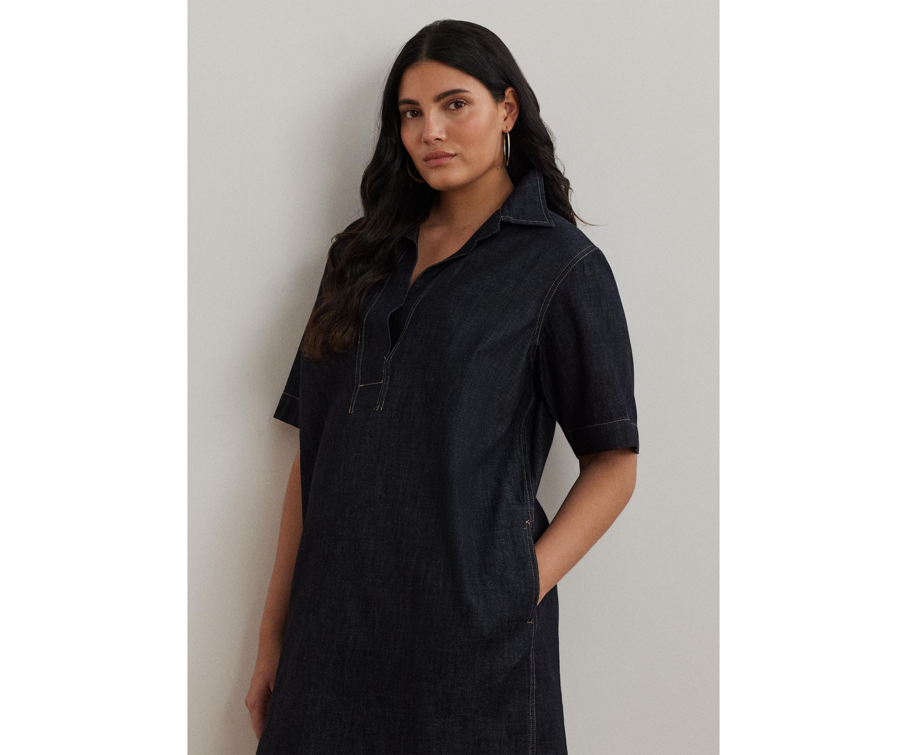 Plus Size Chainna Denim Dress