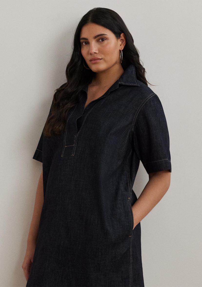 Plus Size Chainna Denim Dress