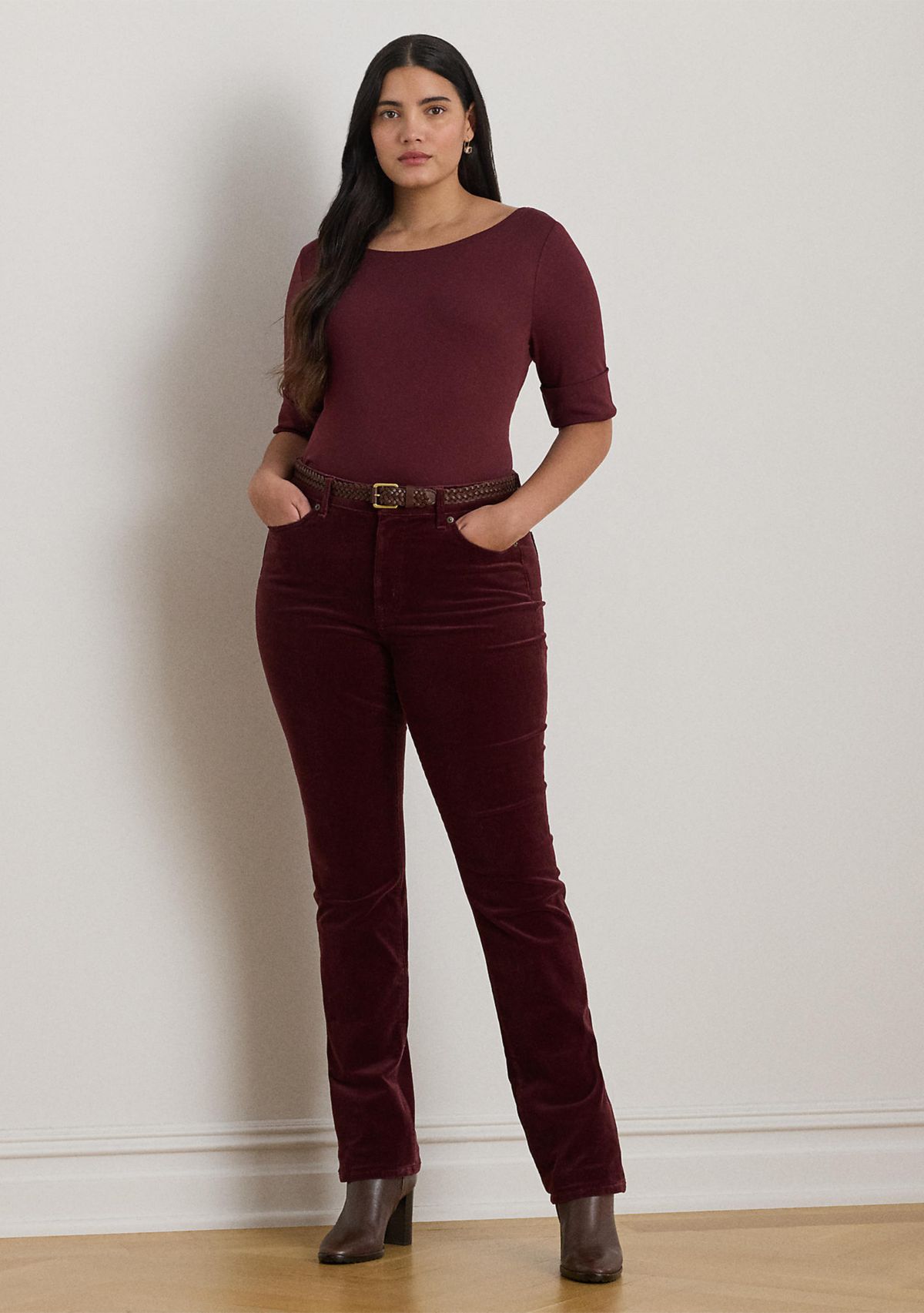 Womens Cotton Boatneck T-Shirt