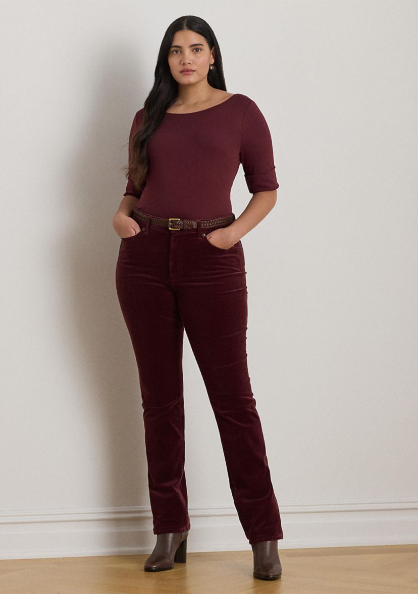 Womens Cotton Boatneck T-Shirt