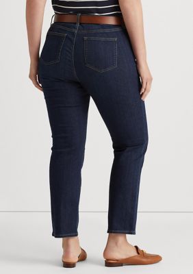 Lauren Ralph Lauren Plus Size High Rise Skinny Leg Ankle Slimming Jeans