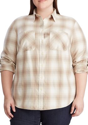 roll tab sleeve shirt