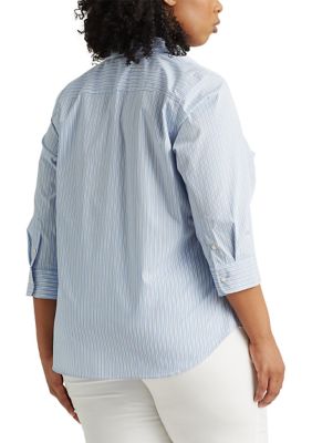 Lauren Ralph Lauren Plus Size Classic Non Iron Shirt, Tops, Clothing &  Accessories
