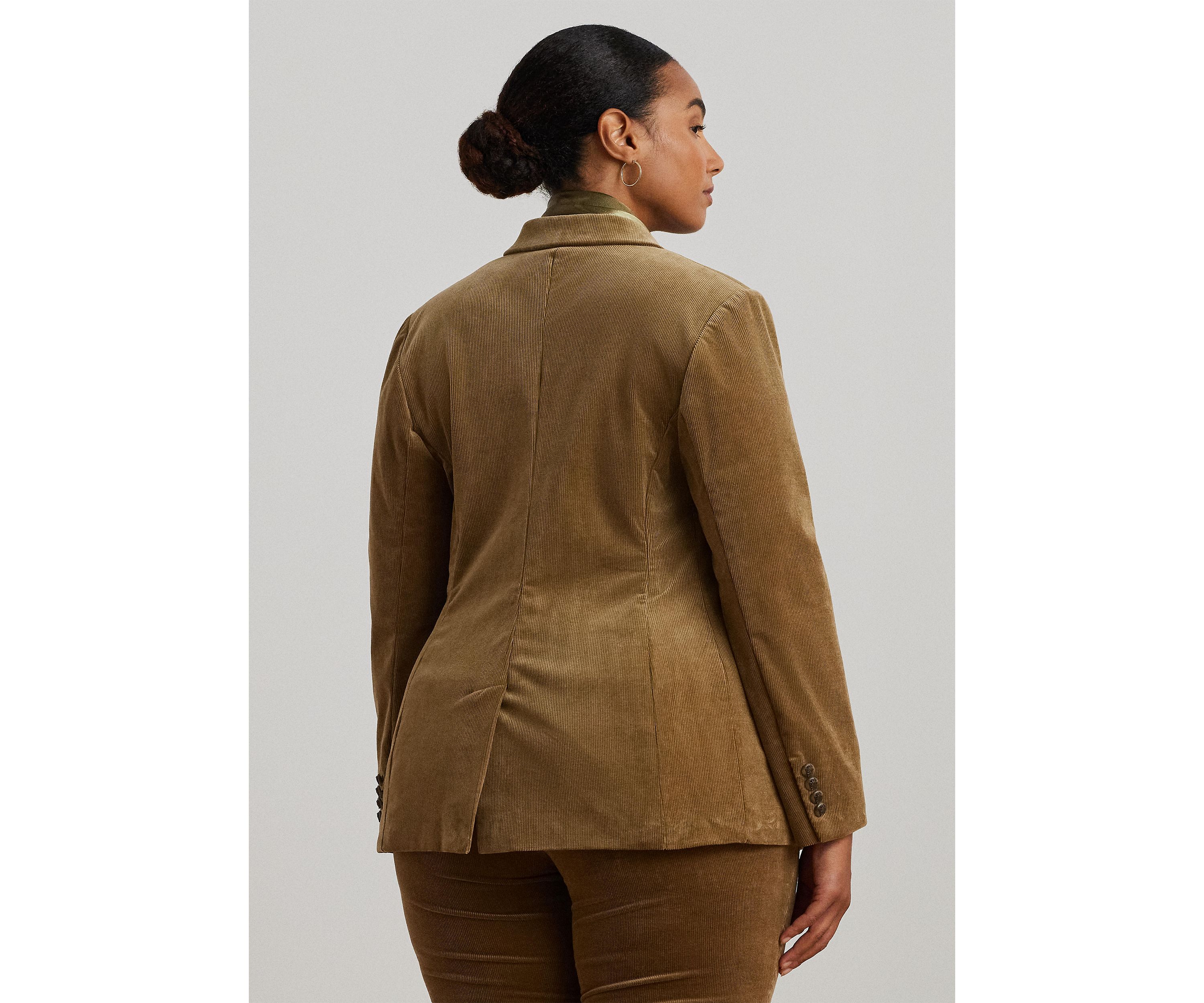 Plus Size Bullion Jacquard Blazer
