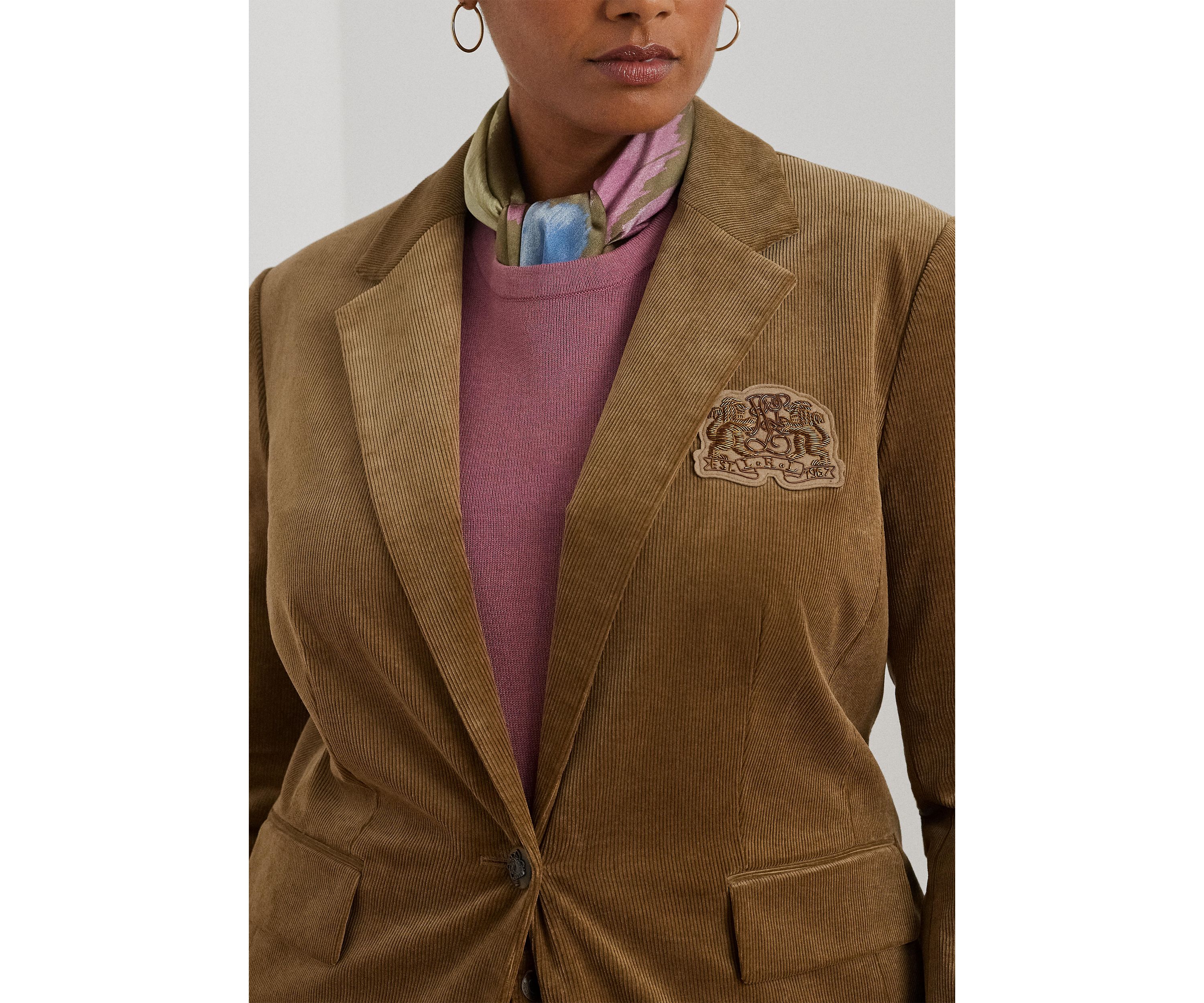 Plus Size Bullion Jacquard Blazer