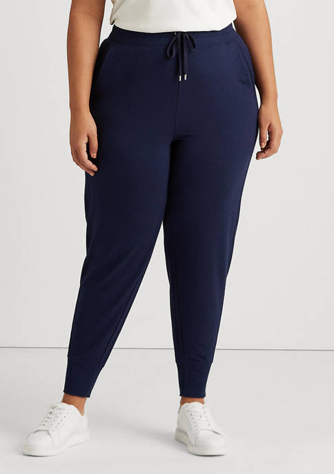 Lauren Ralph Lauren Plus-Size Knit Jogger Pants