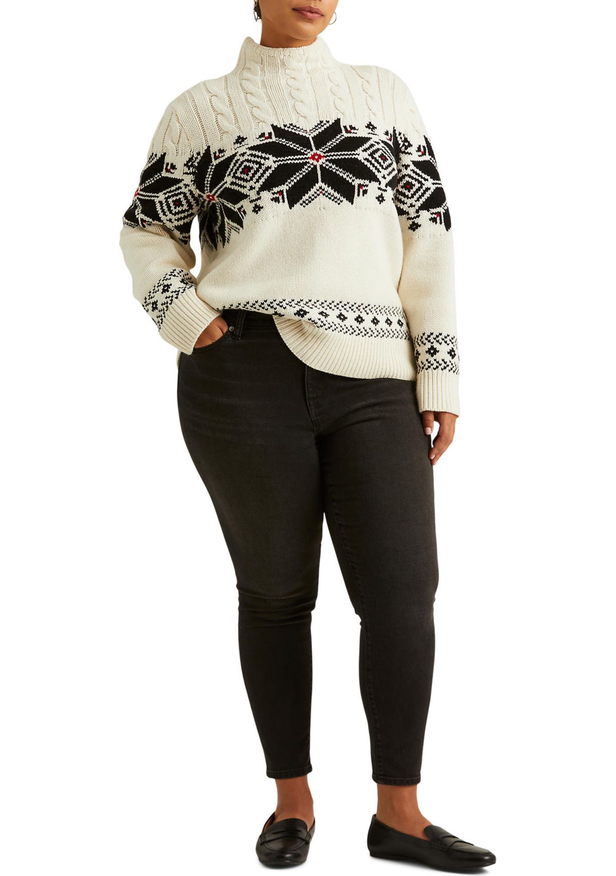 Plus Size High Rise Skinny Ankle Jeans