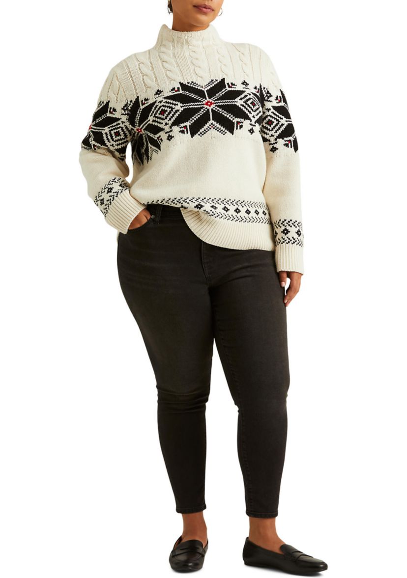 Plus Size High Rise Skinny Ankle Jeans