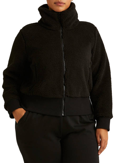 Lauren Ralph Lauren Plus-Size Faux-Shearling Full-Zip Jacket