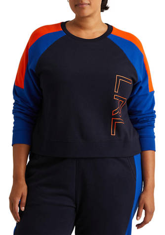 Lauren Ralph Lauren Plus-Size Logo French Terry Sweatshirt