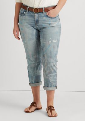 Lauren Ralph Lauren Plus Size Relaxed Tapered Jeans | belk