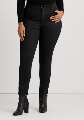 Lauren Ralph Lauren Plus Size Mid-Rise Wide-Leg Jeans