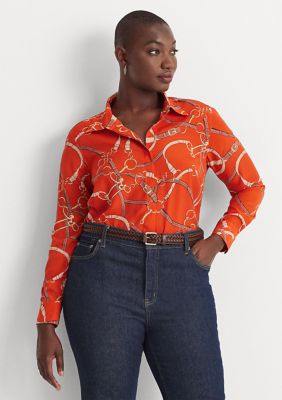 Lauren ralph lauren sales plus size tops