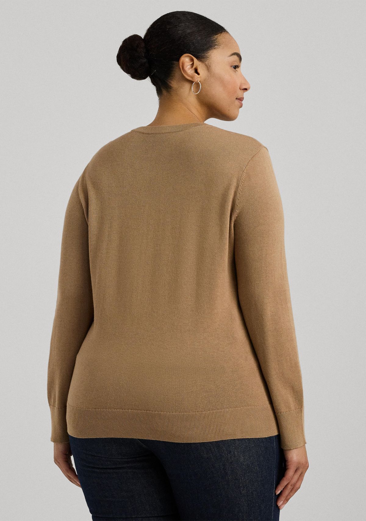 Plus Size Cotton-Blend Sweater