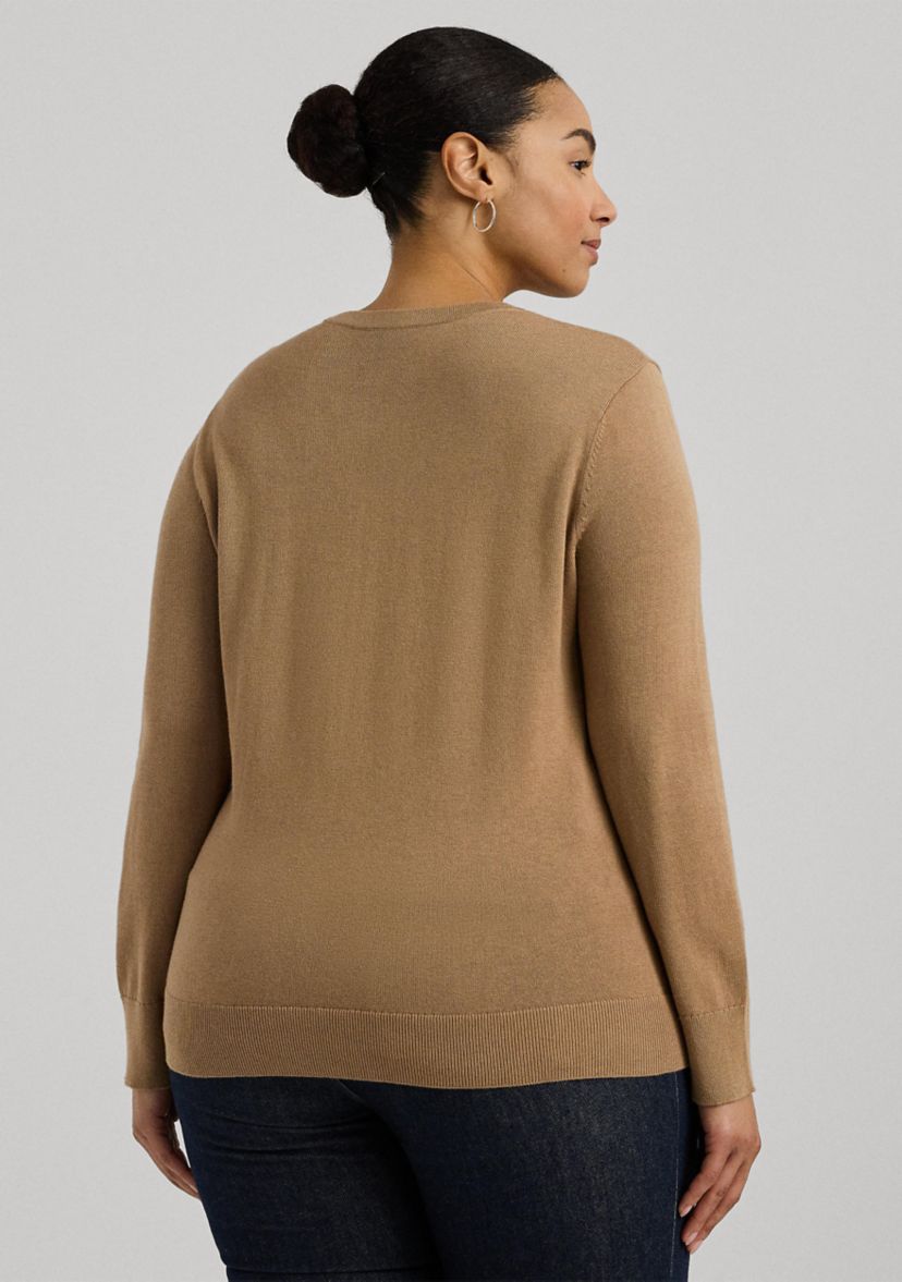 Plus Size Cotton-Blend Sweater