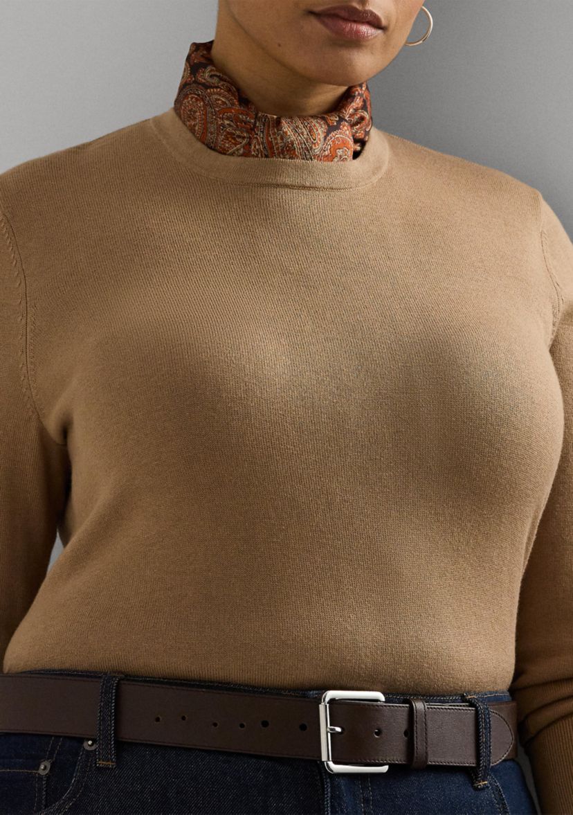 Plus Size Cotton-Blend Sweater