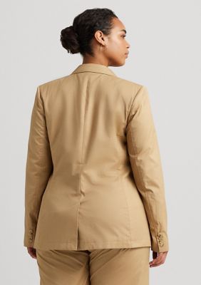 LAUREN Ralph Lauren Plus-Size Cotton Twill Blazer