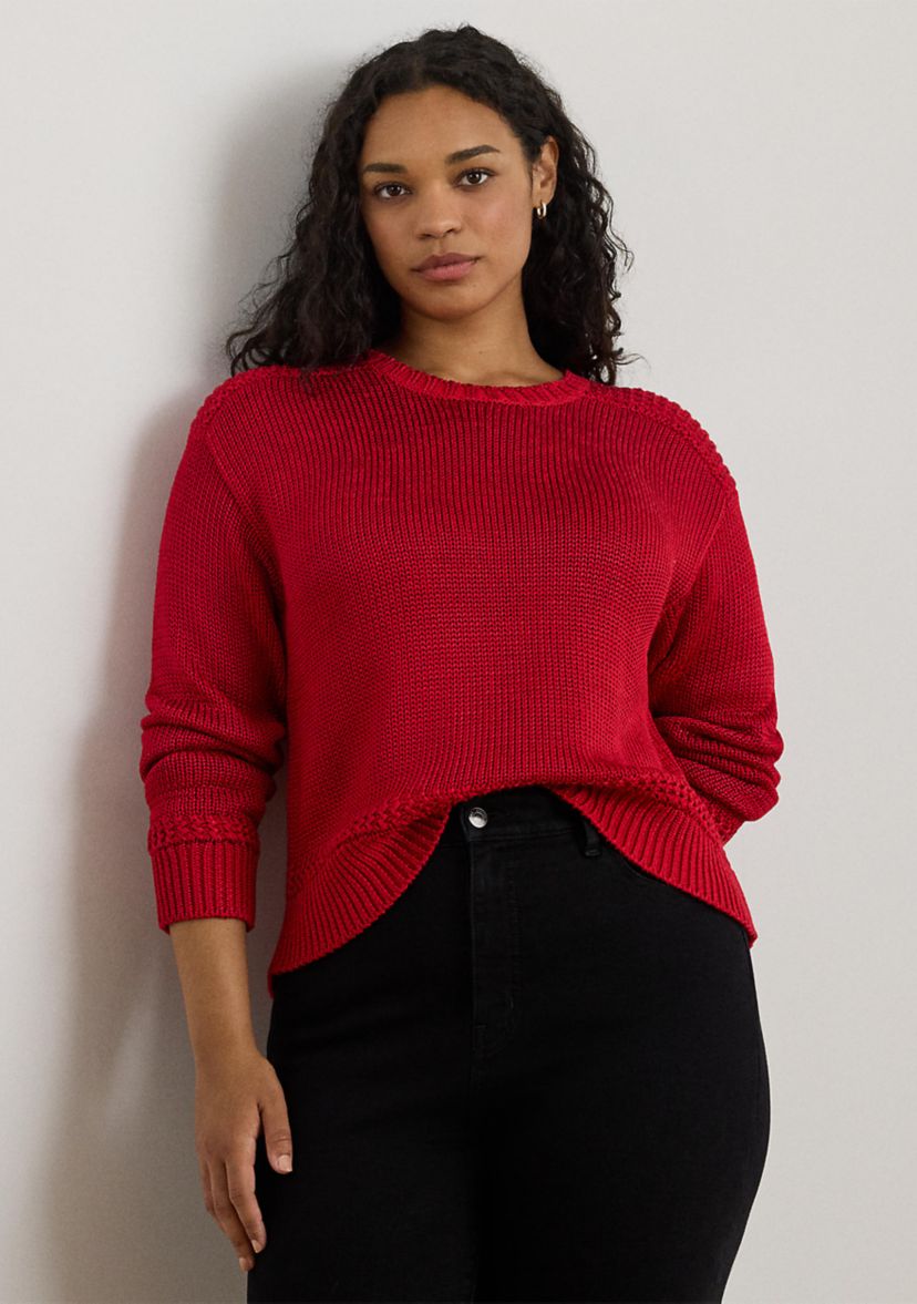 Cotton-Blend Crewneck Sweater