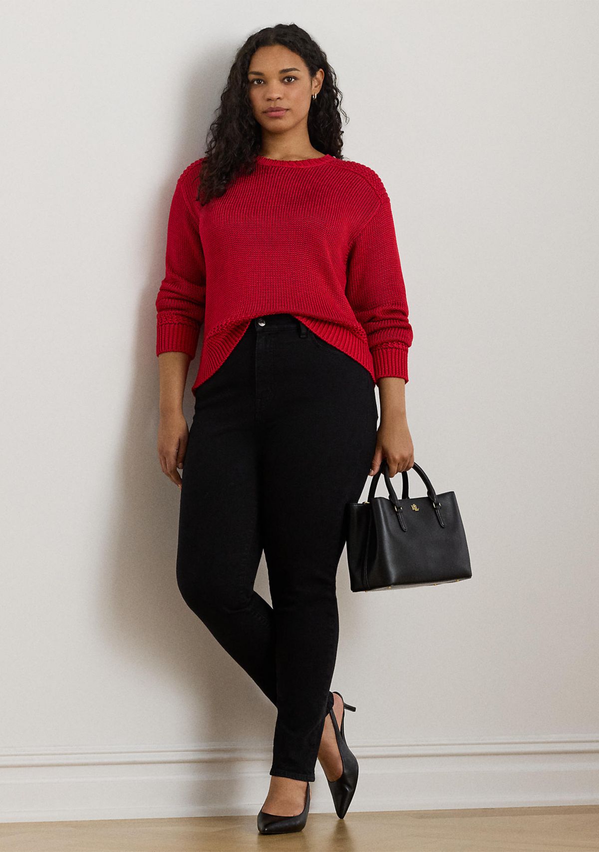 Cotton-Blend Crewneck Sweater