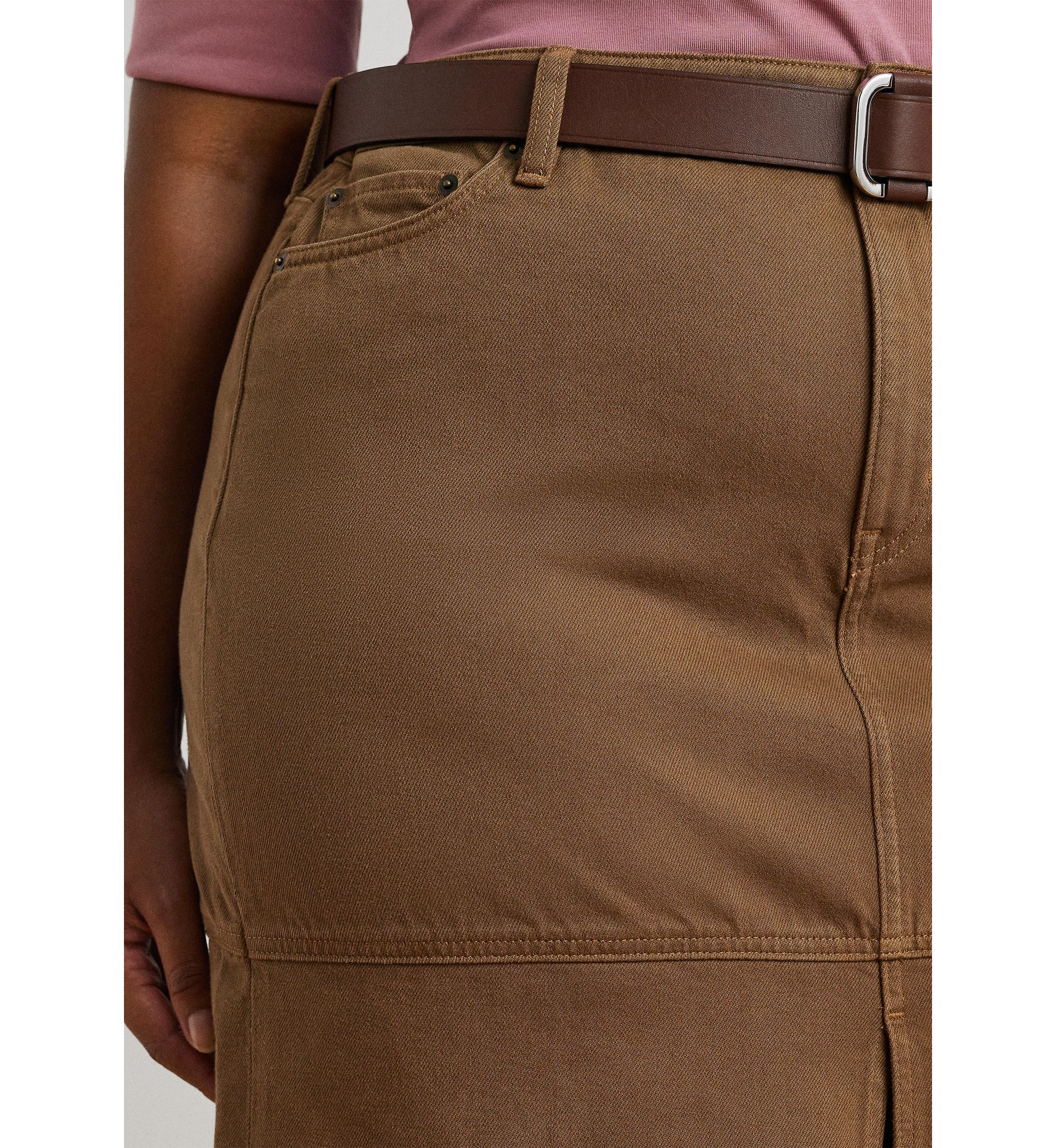  Plus Size Denim Maxiskirt