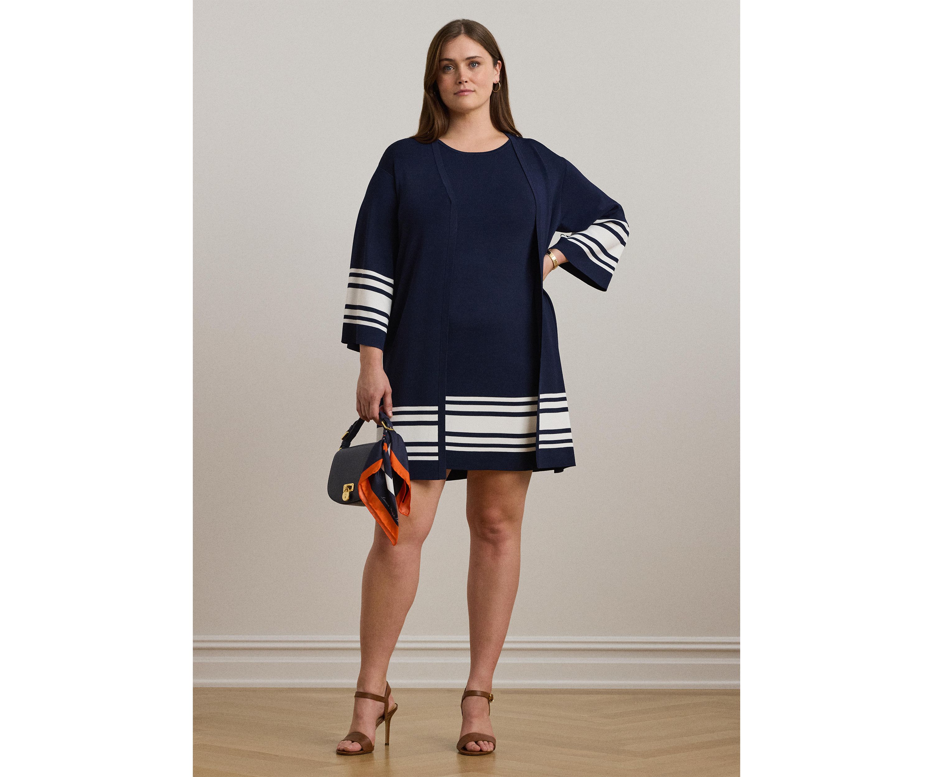 Womens Two-Tone Cardigan