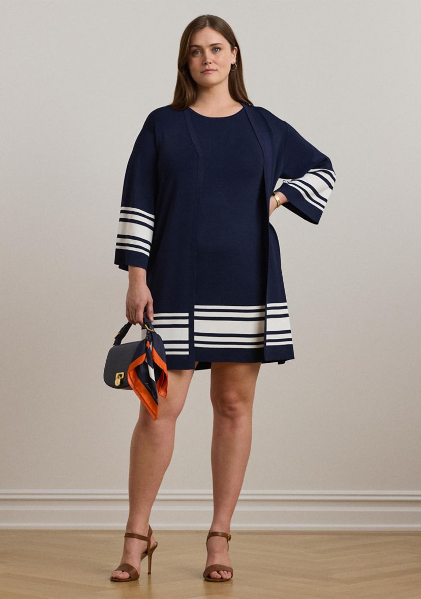 Womens Two-Tone Cardigan