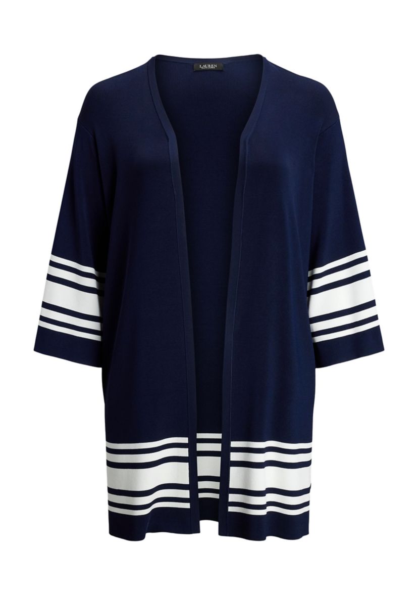 Womens Two-Tone Cardigan