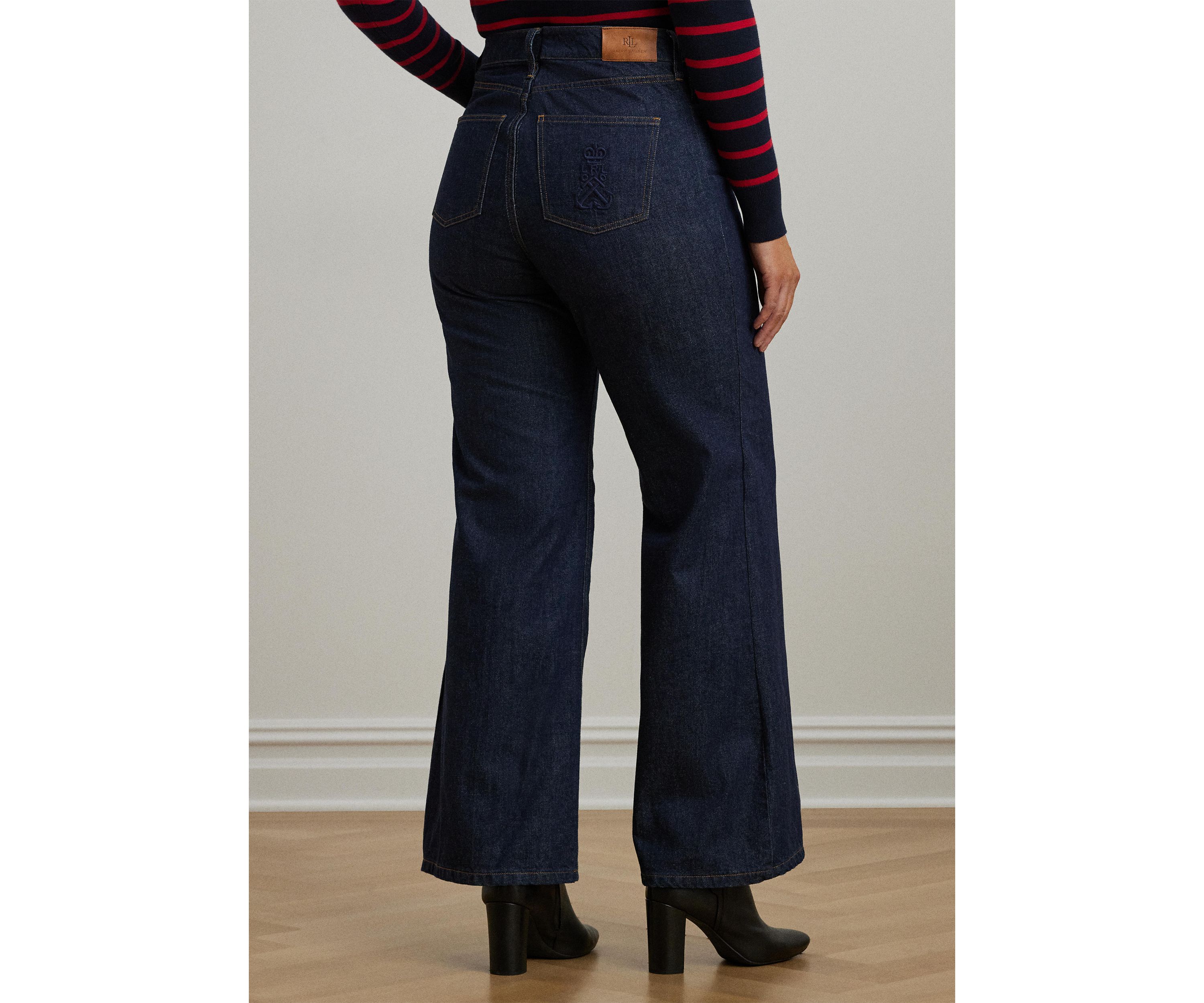 Plus Size High-Rise Flare Jeans